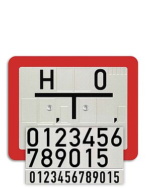 [BIA11PLAQUEAUTOCOLLANTS] Plaque A11 FP 250X200 pour chiffres autocollants