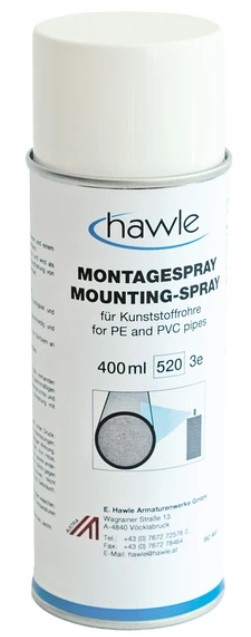 Spray lubrifiant pour tubes PVC/PE Hawle 3443 400ml (12pces/carton)
