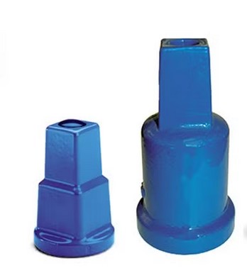 [AVMOUFLECLE] Moufle/carré 30x22mm pour clé de manoeuvre (Actionne les BI et robinets de voirie)