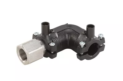 Coude 90° de transition ES GF inox fileté femelle PE100 SDR11 PN16