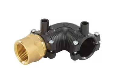 [GFESCOU9032-1FLA] Coude 90° de transition ES GF laiton fileté femelle PE100 SDR11 PN16 (32mm x 1")