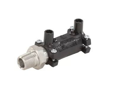 [GFESMAN20-12MIN] Electrofusion GF stainless steel transition coupler with male thread PE100 SDR11 PN16 (20mm x 1/2")