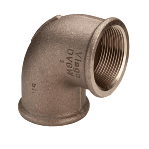 [BRCOU9012FF] Coude 90° femelle-femelle Bronze Viega (1/2")