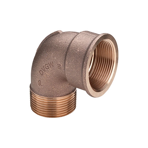 [BRCOU9012MF] Viega Bronze 90° Male-Female Elbow (1/2")