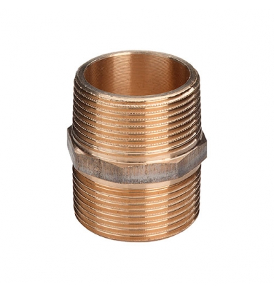 [BRMAM12] Viega Bronzen nippel (1/2")
