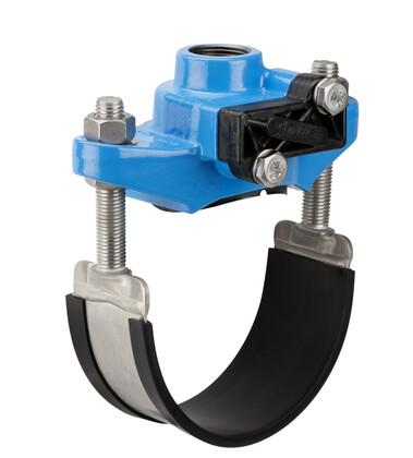 [HAPEC50-1FO] Hawle Unterdruck-Anbohrschelle für 3800 Gusseisen (DN50 (60-70mm) x 1")