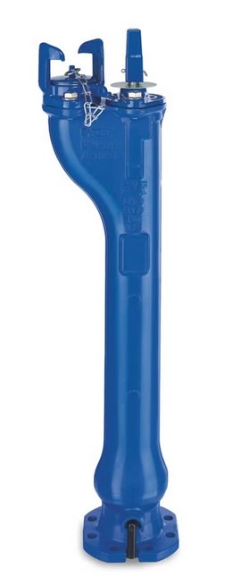 [AVBI80.75] Bouche incendie DN80 SWDE à bride mobile avec courbe à patin (75cm)