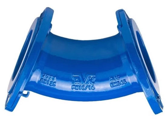 Coude en fonte 45° à brides mobiles