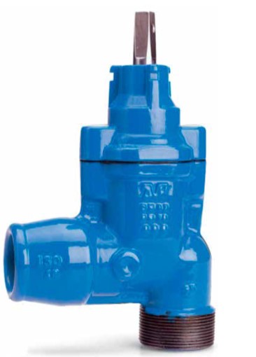 [AVVEN9032-114] 90° Guss-Eck-Hausanschlussventil PE-fitting x buitenwinde (32mm x 1 1/4")