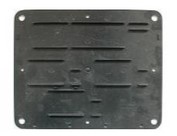 Black holder for hydrant A11 plate with clip-on numbers