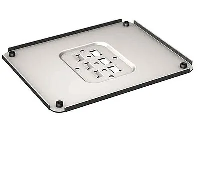 Support métallique pour plaque A11 de BI 250x200mm avec chiffres à clipser