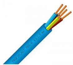 [PROFIPLAST3G2.5] Câble bleu Profiplast immergeable - Haute qualité (alimentaire) (3G2.5)