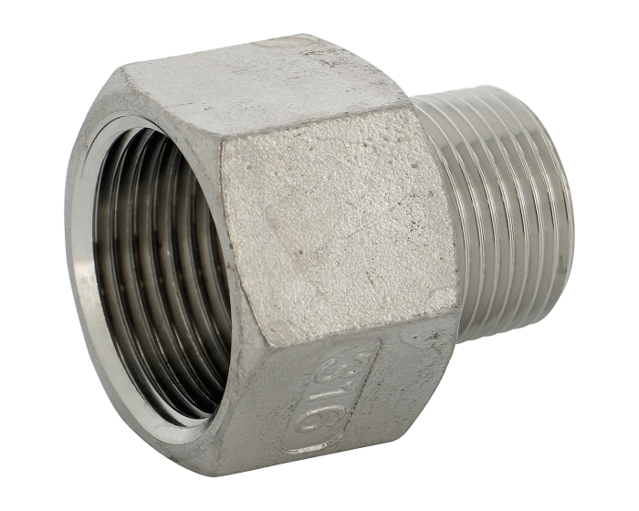 Réduction femelle-mâle inox BSP CF8M PN20