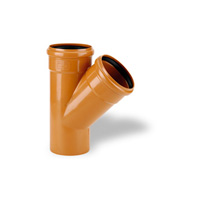 Y-piece Male-Female-Female PVC sewage BENOR