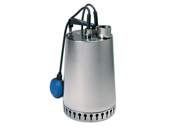 Unilift AP12 - Grundfos cellar pump for clear/waste water. Semi-open impeller. (AP12.40.04, Avec flotteur, 1x230V)
