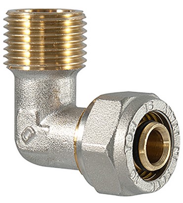 [PEXCCOU9016-12M] PEX compression elbow 90° BSP Male (16mm x 1/2")