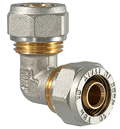 [PEXCCOU9016-16] PEX-compressiebogen 90° (16mm)