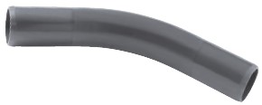 [PVPCOUR9063PN16] Courbe PVC Pression Gris BENOR (63mm, PN16, 90° (1/4))