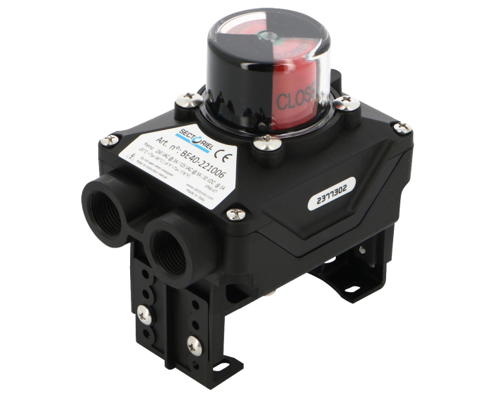 Sectorial Limit Switches - Plastic housing for pneumatic actuators. IP65 plastic housing