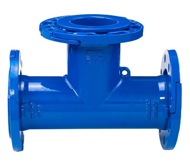 [AVT50] Cast iron tee with loose flanges (DN50)