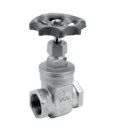 [INVAG12FF] Vanne à glissière/guillotine femelle-femelle en inox (1/2")