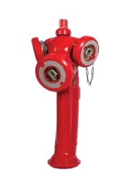 [BAPI80] Poteau d'incendie Dauphin Choc Bayard avec courbe à patin (DN80)