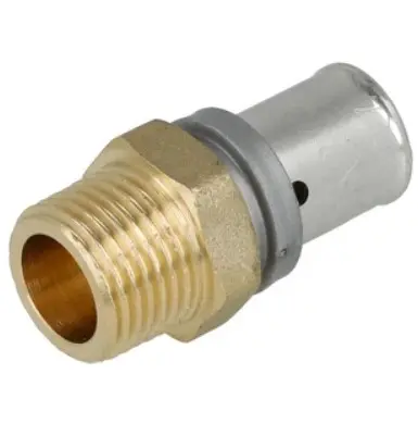 [PEXSRAC16-12M] PEX crimp (TH/U) BSP Male fitting (16mm x 1/2")