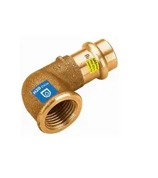[CUSCOU9015-12F] Cuivre à sertir (V) coude 90° BSP Femelle (15mm x 1/2")