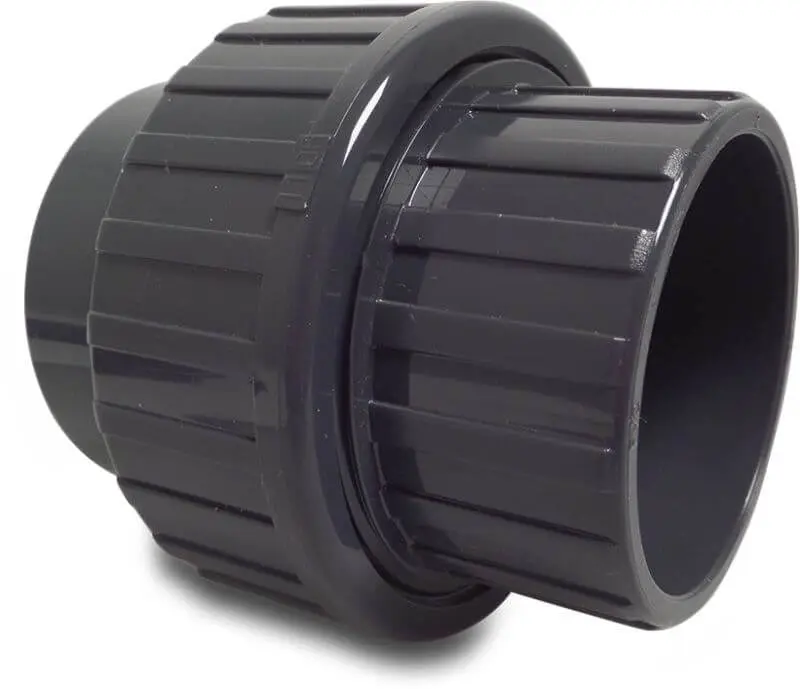 Raccord union à coller PVC-U gris 16bar