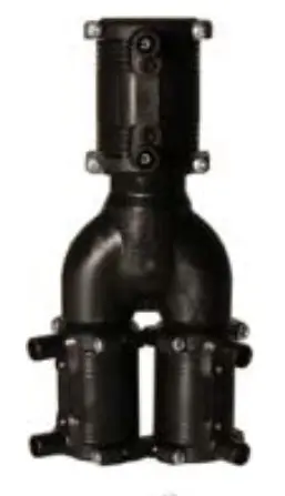 Set de pièces en Y 2x32mm,1x40mm PEHD GF Electrosoudable PE100 SDR11 PN16