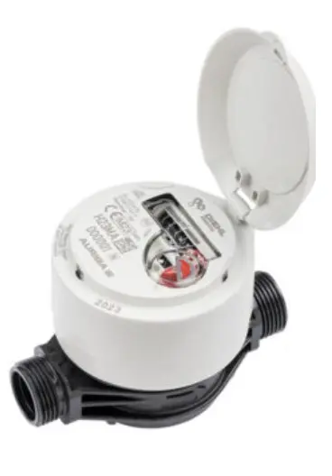 Diehl composite single jet water meter AURIGA 3/4", DN15, length 115mm R160