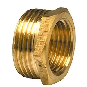 [LARED14-18MF] Brass male-female reducer (1/4" x 1/8")