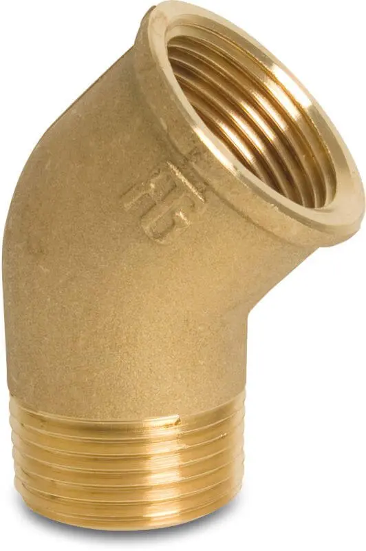 [LACOU4512MF] Coude 45° mâle-femelle laiton (1/2")