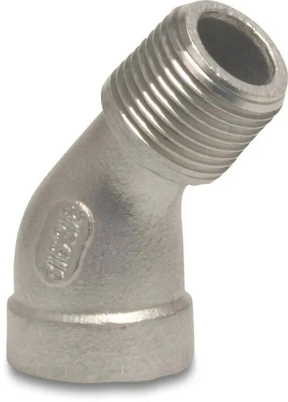 Coude 45° MF inox