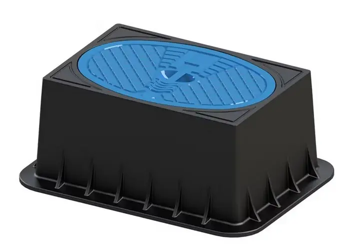 [AVBIREGARD-PA-BLEU] Regard pour BI en polyamide - couvercle bleu en fonte