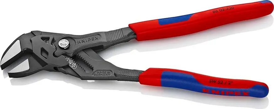 [KNIPINCECLE.180BI] Pince clé Knipex (à bec parallèle) brunie - manches bi-matière (180mm)