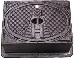 [AVBIREGARD-FONTE] Cast iron hydrant surface box - black cast iron cover NBN S01-033