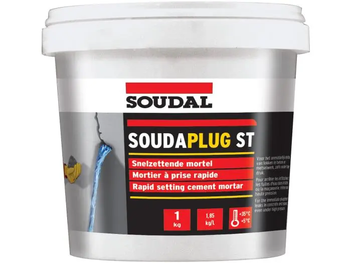 Soudaplug ST 1kg - Mortier à prise rapide
