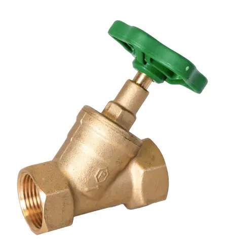 Brass inclined gate valve
