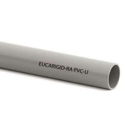 [PVPTUY63.6PN16] PVC-U Druckrohr grijs S6.3 SDR13.6 BENOR EN1452 Trinkwasser (1 Muffe pro Länge enthalten) (63mm, PN16, 6m)
