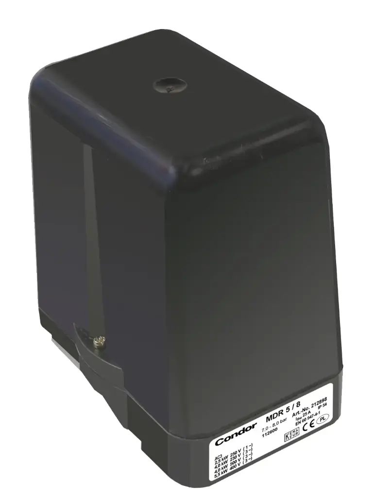 Condor MDR5-8 Dreifasen-Druckschalter BSP1/2" Binnenwinde 2-8bar