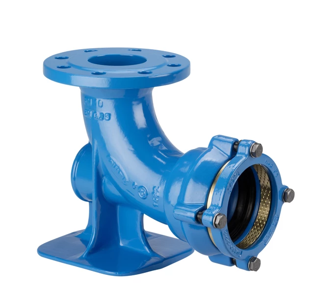 [HACOURBEPATINSYSTEME2000] Courbe à patin avec système 2000 Hawle 5045 DN80 x 90mm