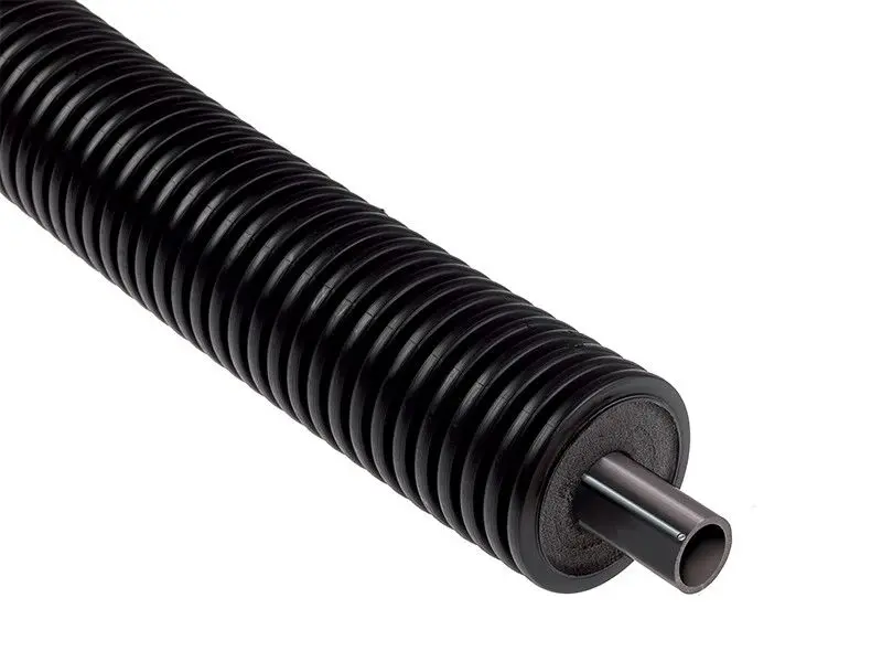 Terrendis Simple Cool HDPE geïsoleerde buis SDR11 PN16 met 10W/m antivries verwarmingskabel