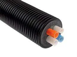 [PERCPERSTUY25+25+20+20/160] Tuyau Terrendis isolé 2xChauffage PER-a SDR11 PN6 + 2xSanitaire PER-a SDR7.4 PN10 ((2x25x2.3 + 25x3.5 + 20x2.8)-160)