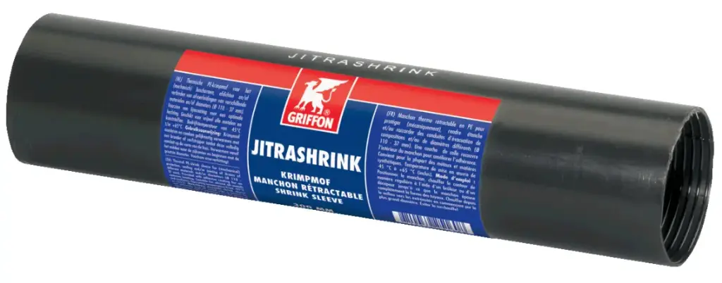 Griffon Jitrashrink - Manchon thermorétractable - Résiste de -45 à 65°C (65/21mm x 30cm)