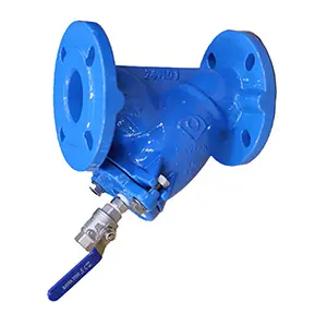 Filtre à tamis Y avec robinet purge - Maille 1.2mm - Eau potable