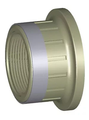 [GFVAB-PPPIECEFOLLE38F] Reinforced union end BSP female – PP-H – for 546 PRO ball valve – Georg Fischer PROGEF (3/8")