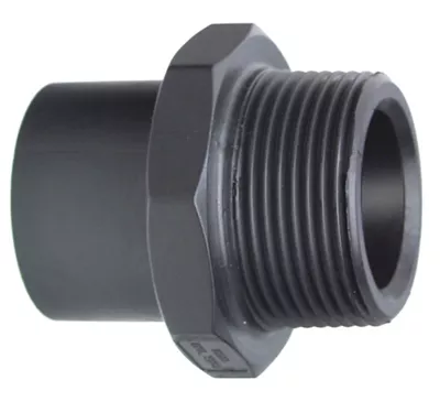 [GFPELIRAC20-12M] Mamelon d'adaptation PE100 SDR11 – Soudure bout à bout x BSP mâle – Georg Fischer ecoFIT (20mm x 1/2")