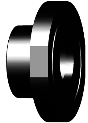 Short flange adaptor PE100 SDR17 – Socket fusion – Georg Fischer ecoFIT