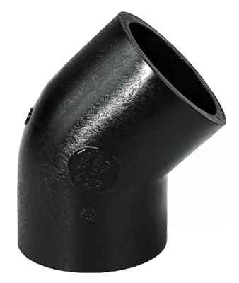 [GFPELICCOU4520] 45° short spigot end elbow PE100 SDR11 – Butt fusion – Georg Fischer ecoFIT (20mm)